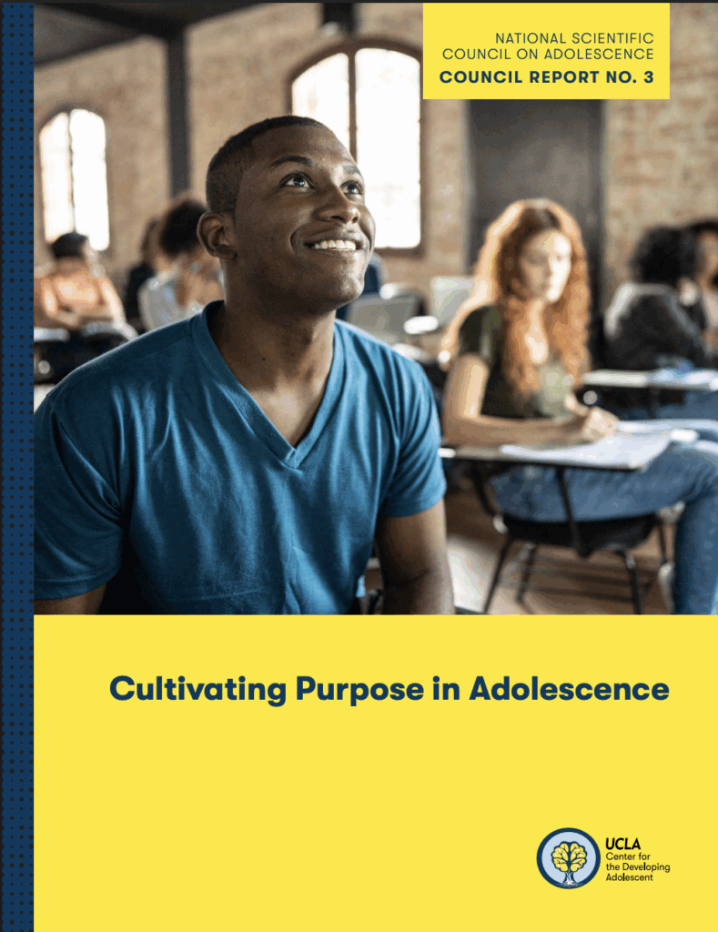 NSCA Report: Cultivating Purpose During Adolescence cover