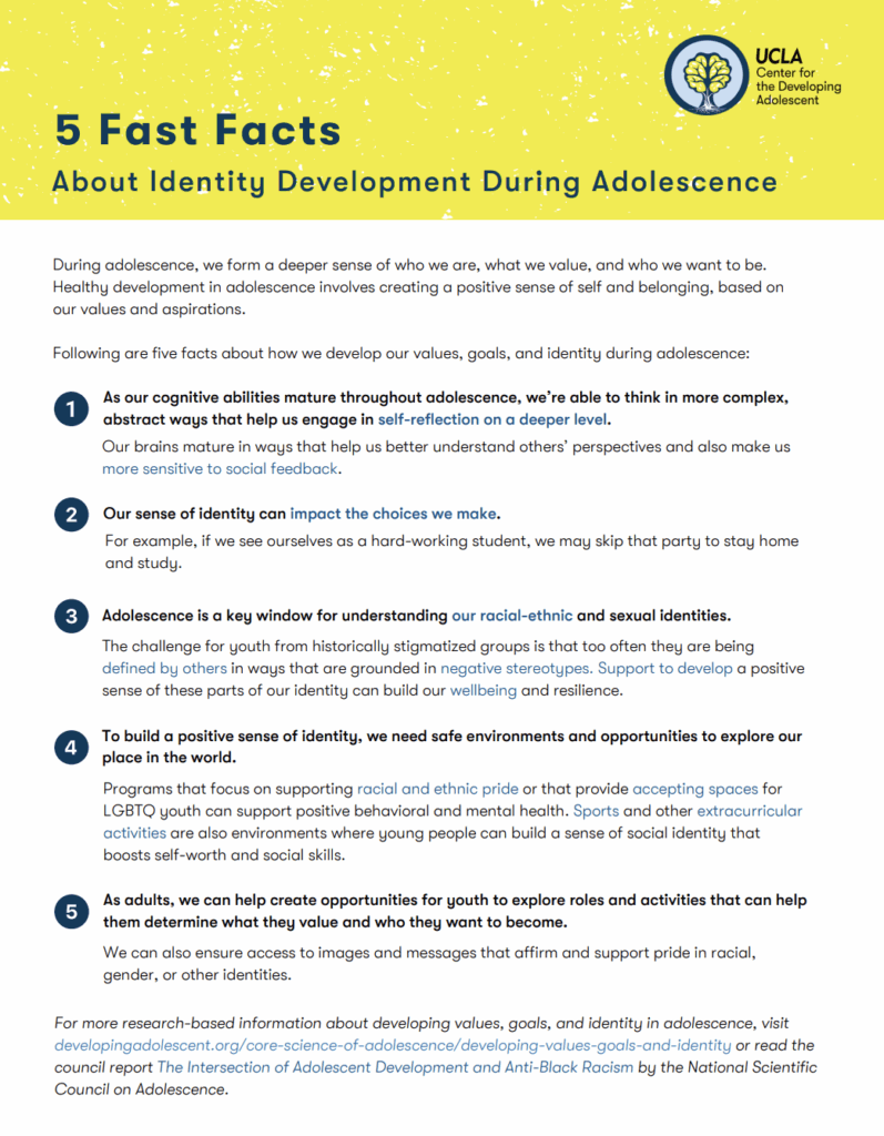 5 Facts About Identity Development in Adolescence