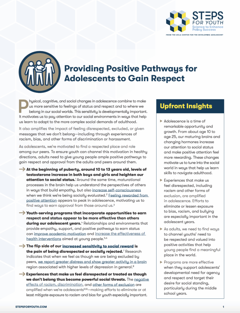 Respect Fact Sheet Cover