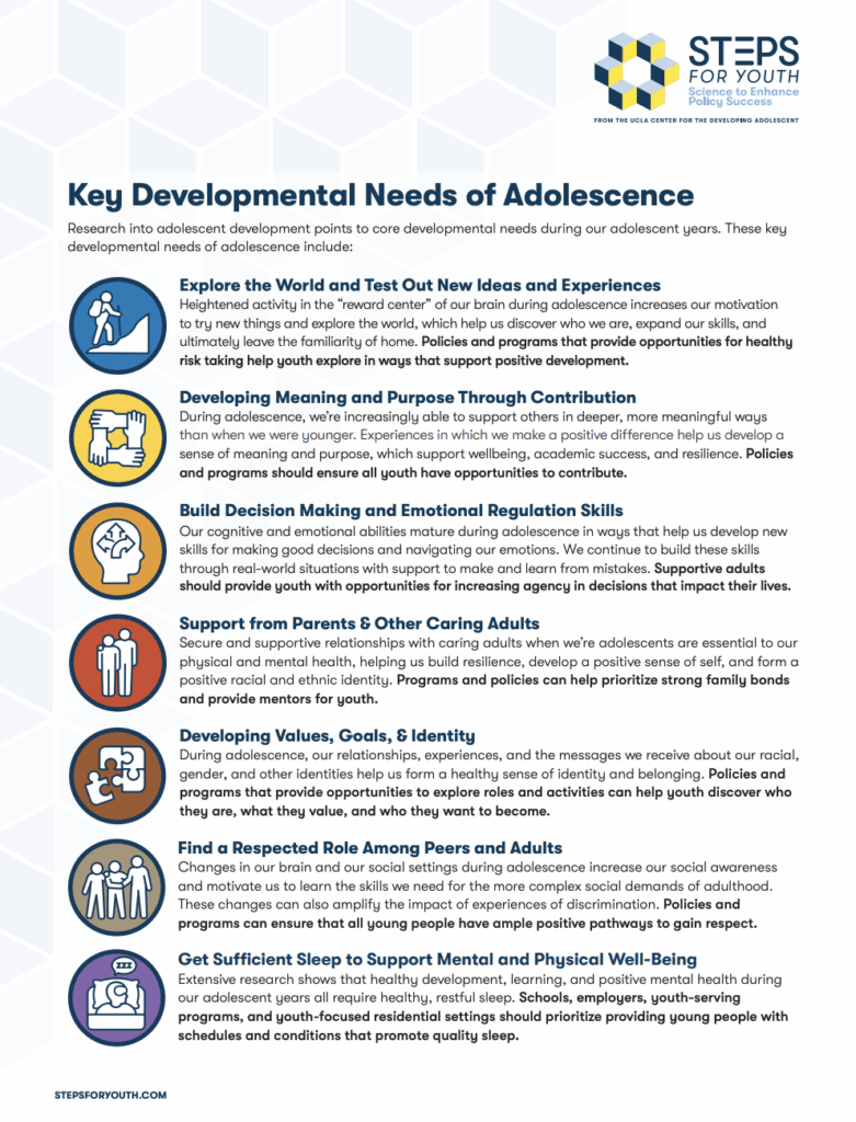 Key Developmental Needs Cover